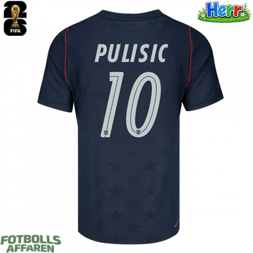 Förenta stater Christian Pulisic #10 Bortatröja VM 2026 Kortärmad